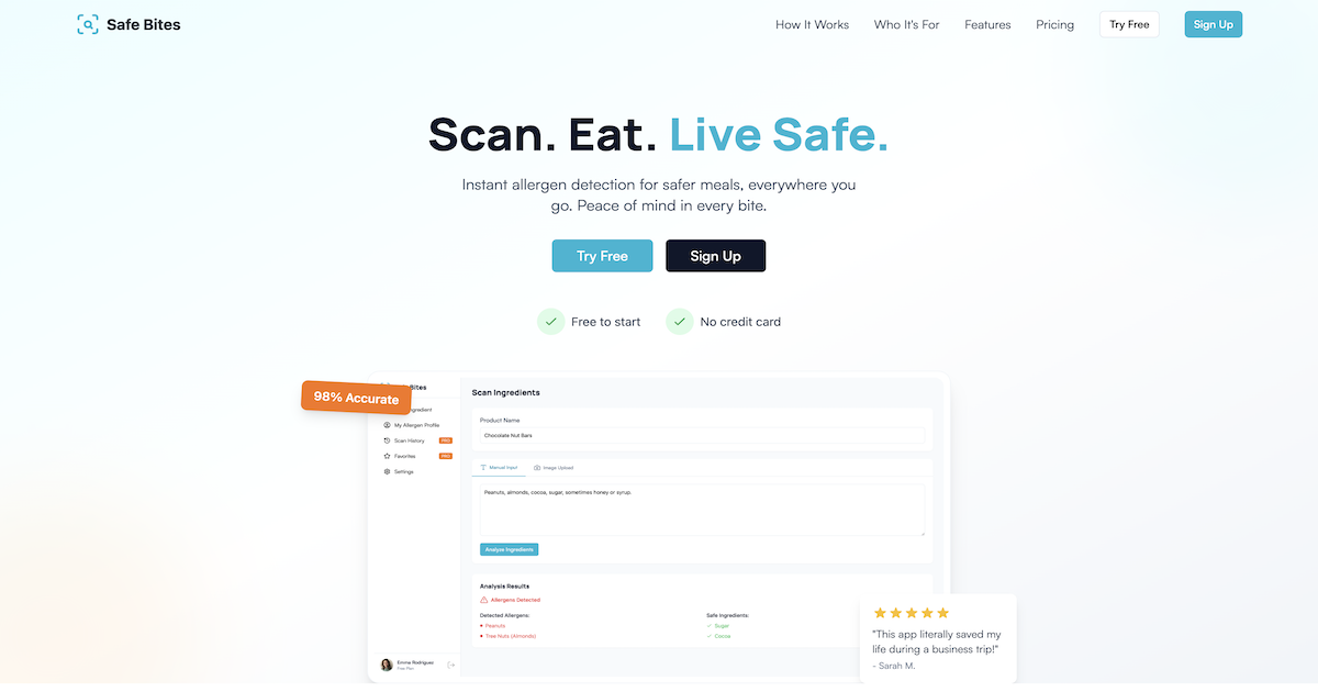 AI Allergen Food Scanner